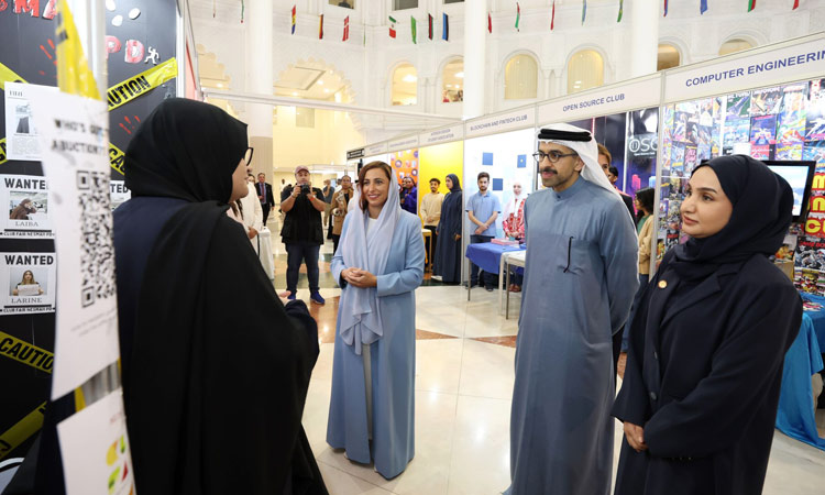 Sheikha Bodour inaugurates AUS Club Fair