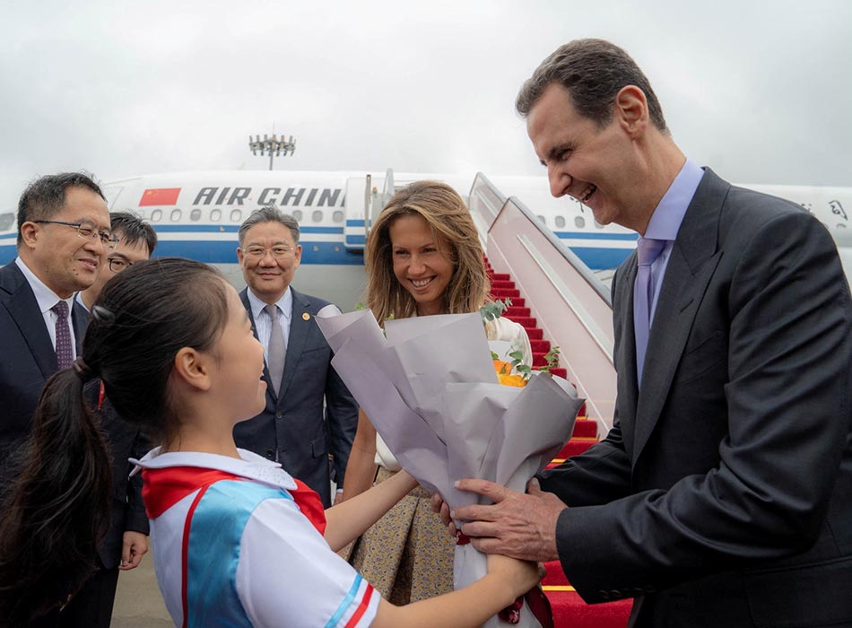 Assad arrives in China on first visit since the beginning of war in Syria