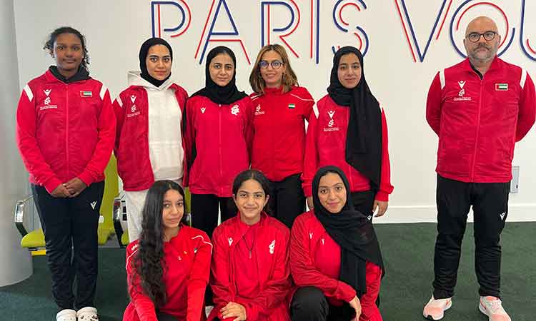 Sharjah Women’s Sports Club fencers leave for Paris to attend training camp