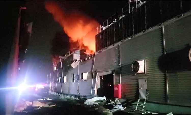 Five dead, 100 injured in Taiwan golf factory fire