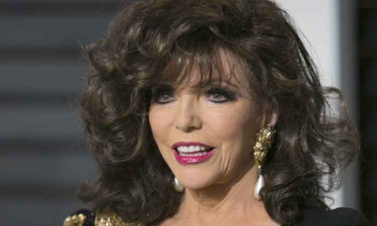 Actress Joan Collins does not use Botox, and always sleeps on her back