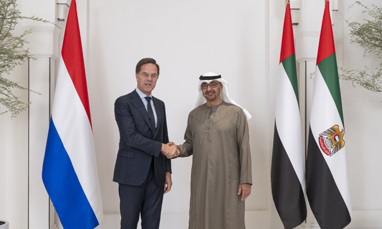 UAE President and Dutch Prime Minister discuss international developments