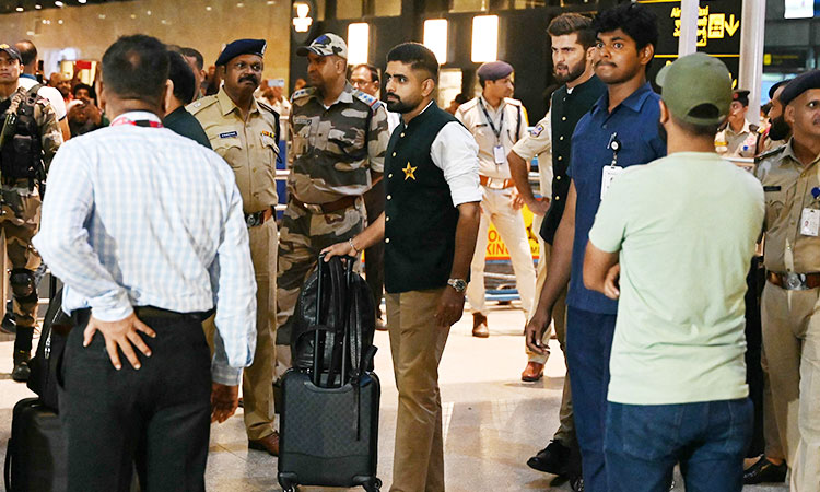 Tight security as Pakistani players arrive in India for Cricket World Cup