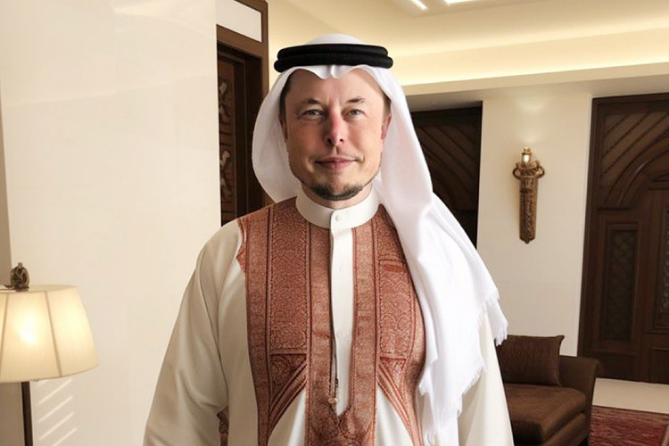 Artificial Intelligence-generated image of Elon Musk in Arab attire takes the internet by storm