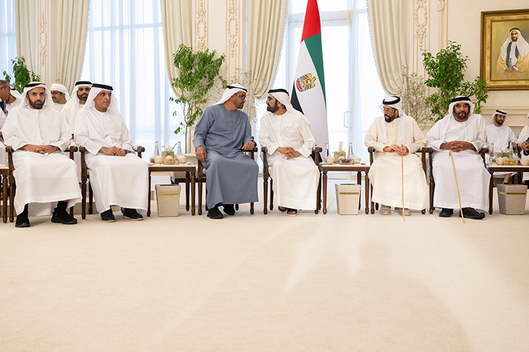 UAE President receives Dubai and Ras Al Khaimah Rulers in Abu Dhabi