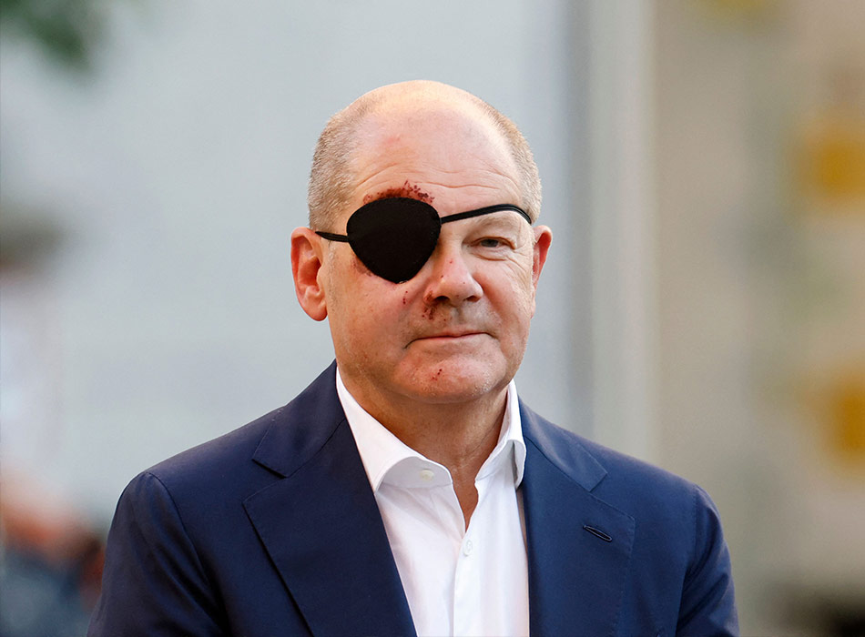 VIDEO: ‘Pirate politician’ Scholz’s eyepatch sparks mirth