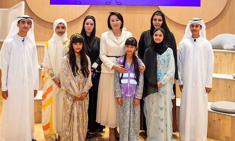 First Lady of Kyrgyzstan visits Supreme Council for Motherhood and Childhood in Abu Dhabi