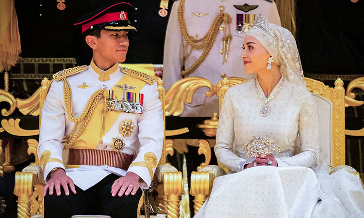 Pomp and pageantry as Brunei’s prince celebrates wedding ceremony 