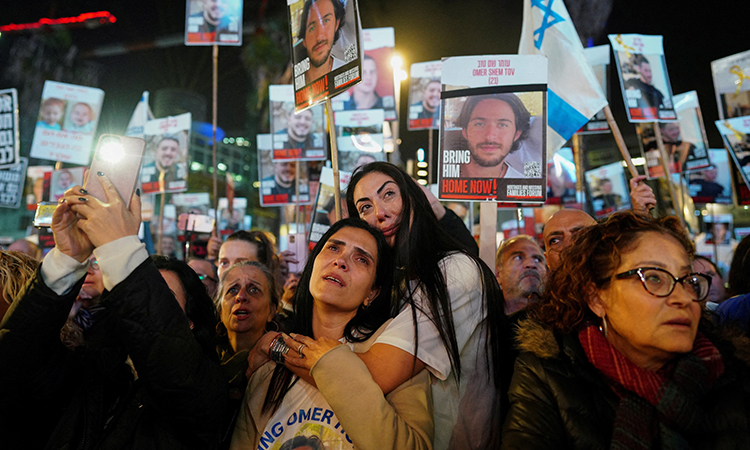 Hamas airs video of Israeli hostages