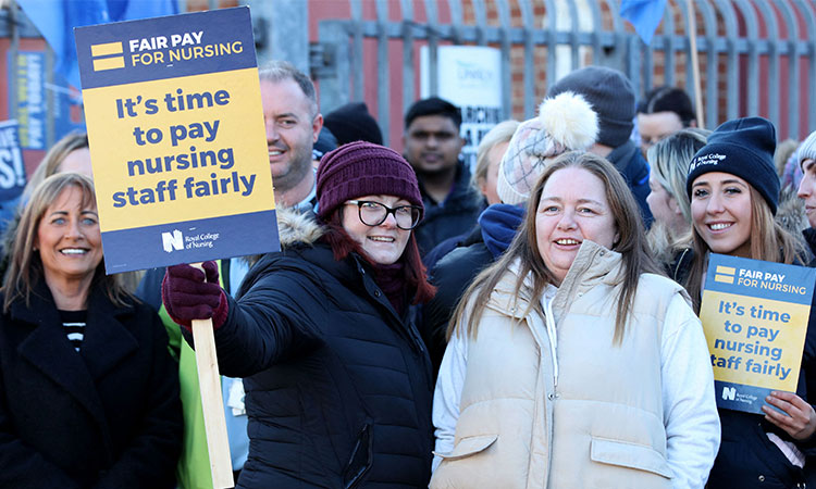 Northern Ireland grinds to freezing halt over public pay dispute