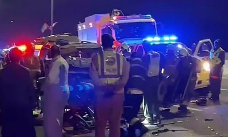 Five members of Emirati family killed in traffic mishap on New Year's Day