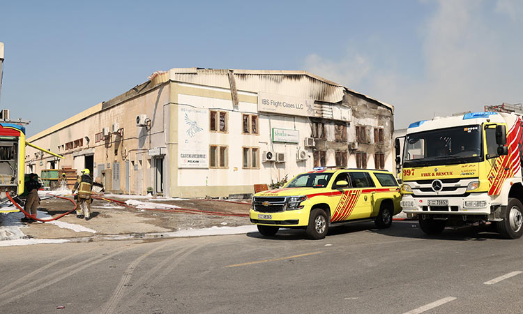 Massive fire brought under control in Al Quoz area of Dubai