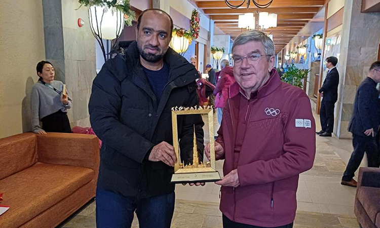 Mutawa meets International Olympic Committee chief Bach in Gangwon