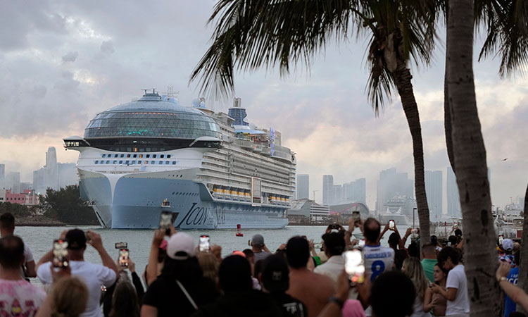 World's largest cruise ship with 20 decks and 7 pools, begins its maiden voyage 