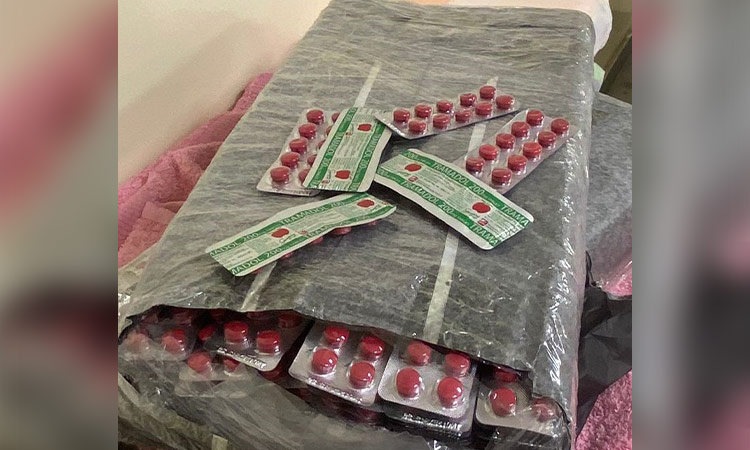 Dubai Customs intercepts 234,000 Tramadol pills concealed in a shipment of towels