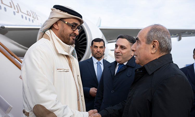 VIDEO: UAE President arrives in Azerbaijan on an official visit