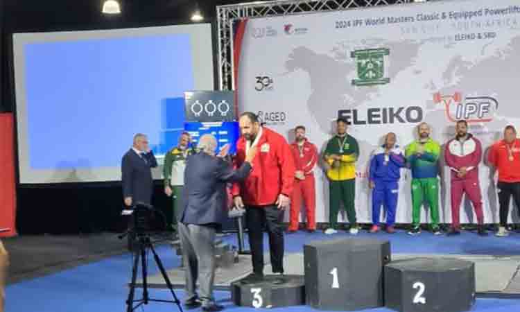 UAE’s Hammadi wins bronze at World Masters Powerlifting Championships 