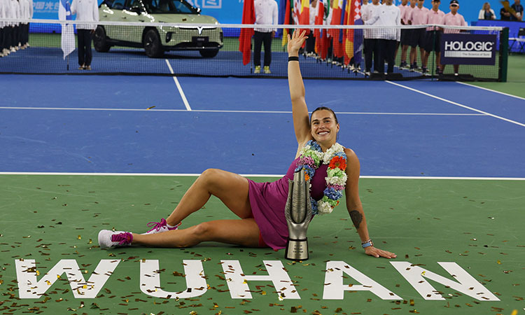 Sabalenka outlasts local hero Zheng to win third Wuhan Open title