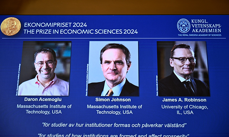 Nobel economics prize goes to researchers of prosperity