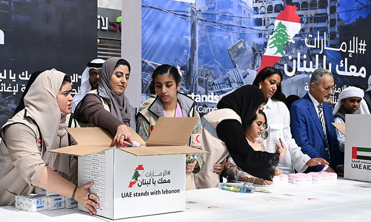 'UAE stands with Lebanon:' Massive aid drive culminates in 250 tonnes of supplies in Abu Dhabi