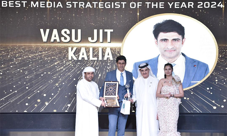 Vasu Jit Kalia crowned Media Strategist of the Year at the Gulf Achievers Awards 