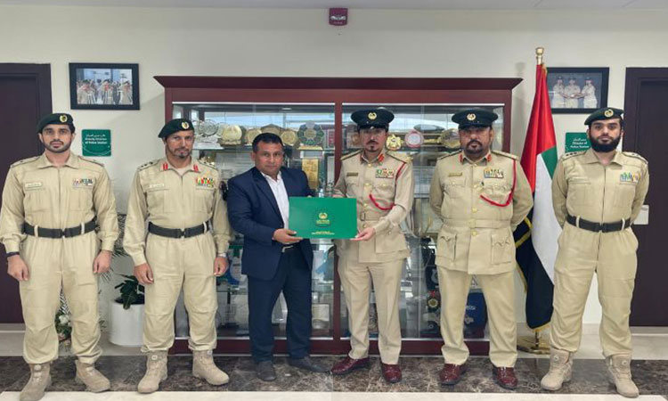 Dubai Police honour Egyptian resident for returning valuables worth Dhs1 million