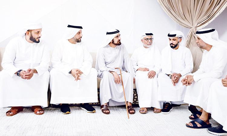 Sheikh Mohammed offers condolences on the passing of Ahmed Al Mansoori