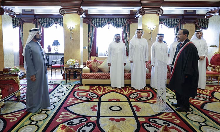 Sheikh Mohammed swears-in three new judges of Dubai Courts