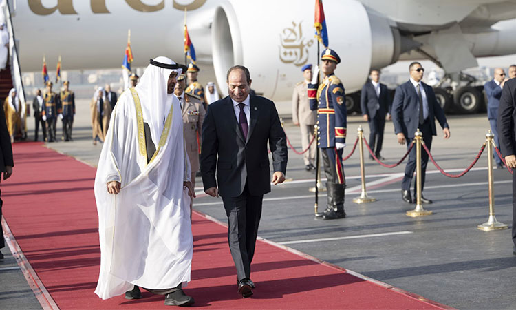 UAE President Sheikh Mohamed begins working visit to Egypt