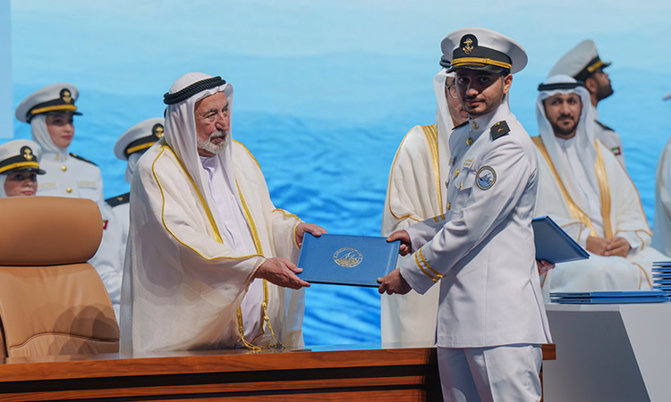 Sheikh Sultan attends graduation ceremony of Sharjah Marine Academy’s first batch