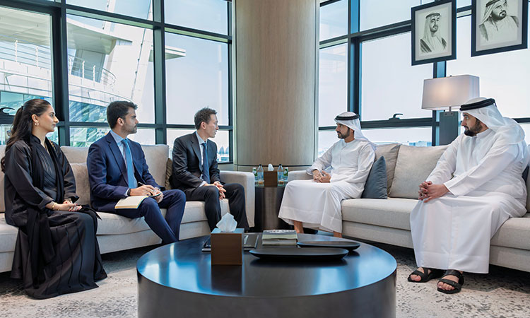 Sheikh Hamdan Bin Mohammed meets with CEO of TikTok in Dubai