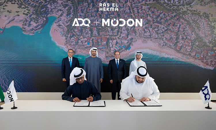 UAE, Egyptian Presidents witness unveiling of Ras El Hekma development project plan worth $35b