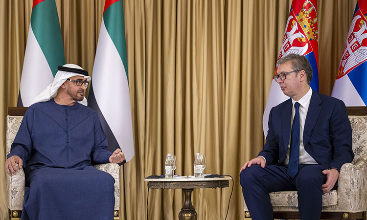 UAE and Serbian Presidents discuss strengthening strategic partnership in Belgrade