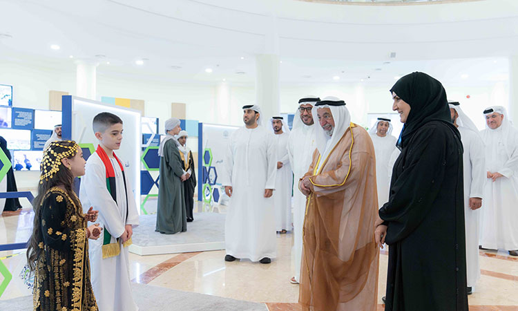 Sultan attends International Forum of Arabic Language Teachers in University City of Sharjah