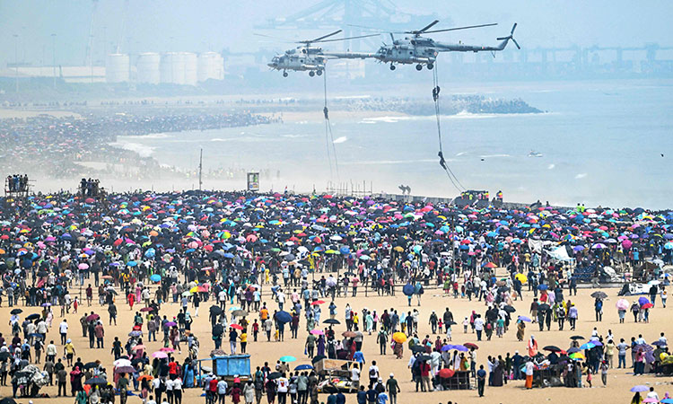 Five die of heat stroke at Indian Air Force event in Chennai