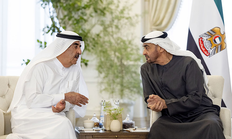 UAE President and Ruler of UAQ discuss matters concerning the nation and its citizens