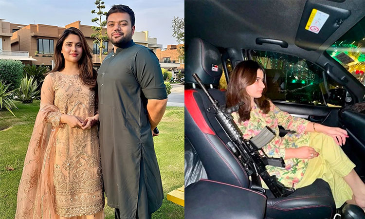 Pakistani TikToker couple detained by police for displaying weapons on social media