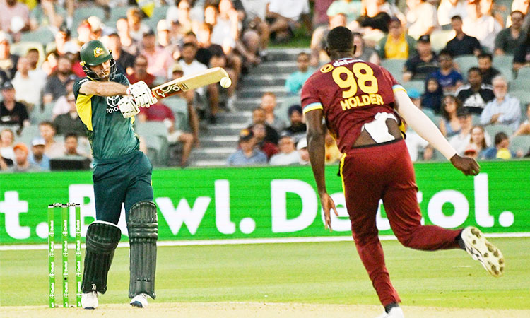 Maxwell blasts unbeaten 120 as Australia beat West Indies in second T20 