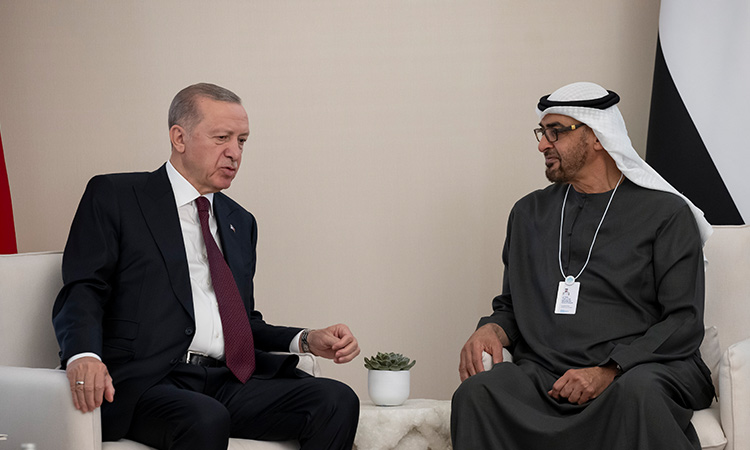 UAE and Turkey Presidents call for an end to hostilities in Gaza