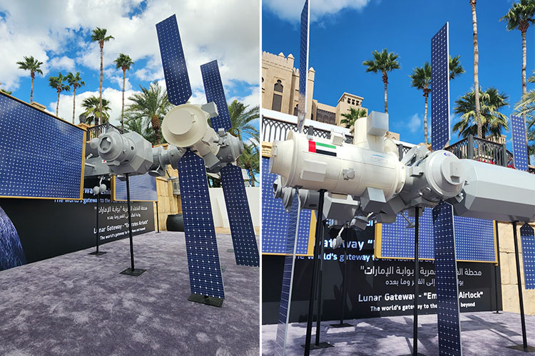 Dubai displays a model of ‘The Gateway Lunar Space Station’ at World Governments Summit 