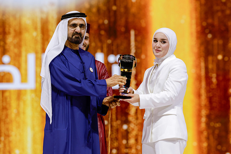 Sheikh Mohammed crowns Iraqi pharmacist Tala Al Khalil winner of Arab Hope Maker in Dubai