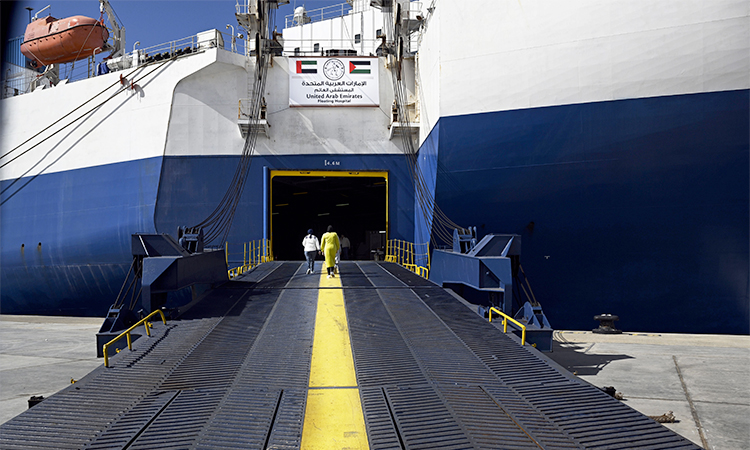 UAE's Floating Hospital in Al Arish continues providing c...