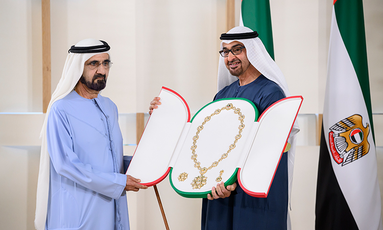 UAE President awards Mohammed Bin Rashid and Mansour Bin Zayed Order of Zayed