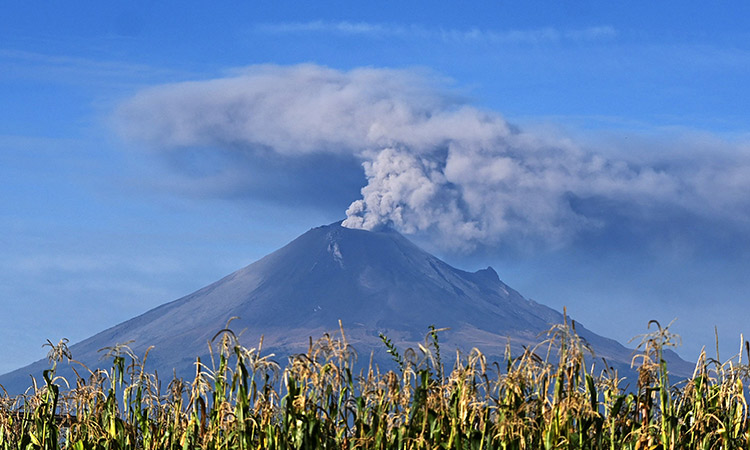 Mexico City flights cancelled as volcano spews ash