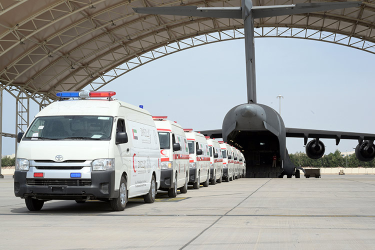 UAE sends ambulances to Egyptian city of Al Arish to support healthcare in Gaza Strip