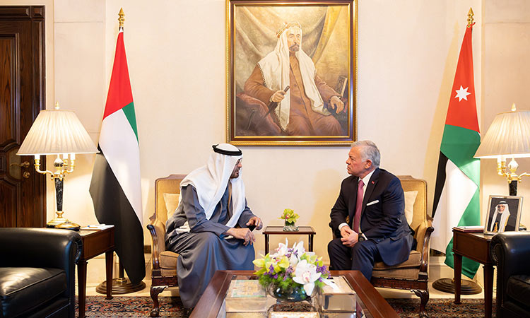 UAE President, King of Jordan discuss bilateral relations and regional developments