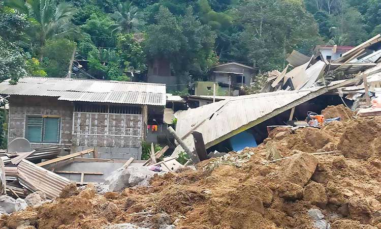 Landslide hits village in the southern Philippines, leaving at least 6 dead and 46 others missing