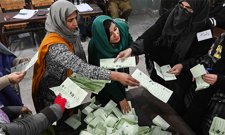 Pakistan counts votes in election hit by violence, suspension of mobile and internet services