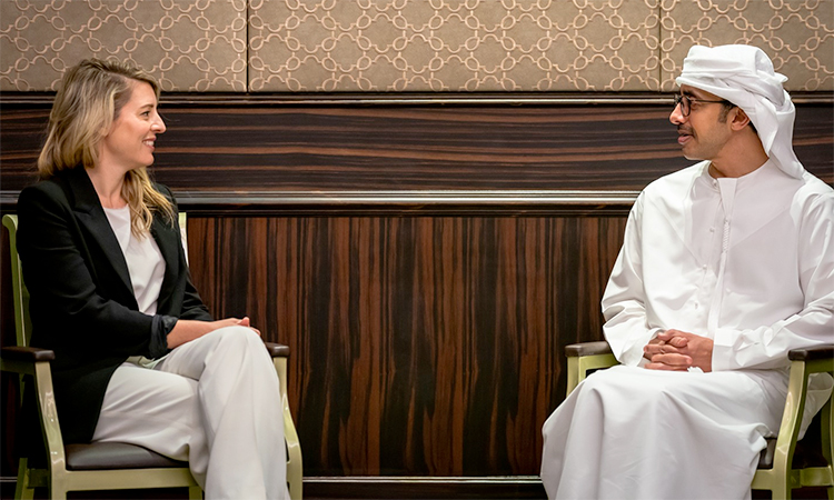 Abdullah Bin Zayed, Canadian counterpart discuss latest regional developments