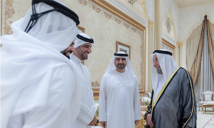 Sheikh Sultan receives Ramadan well-wishers at Al Badee’ Palace in Sharjah